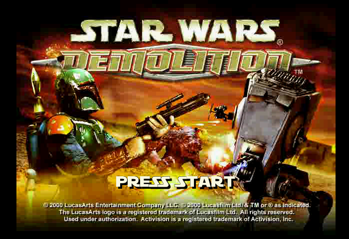 Star Wars: Demolition Title Screen